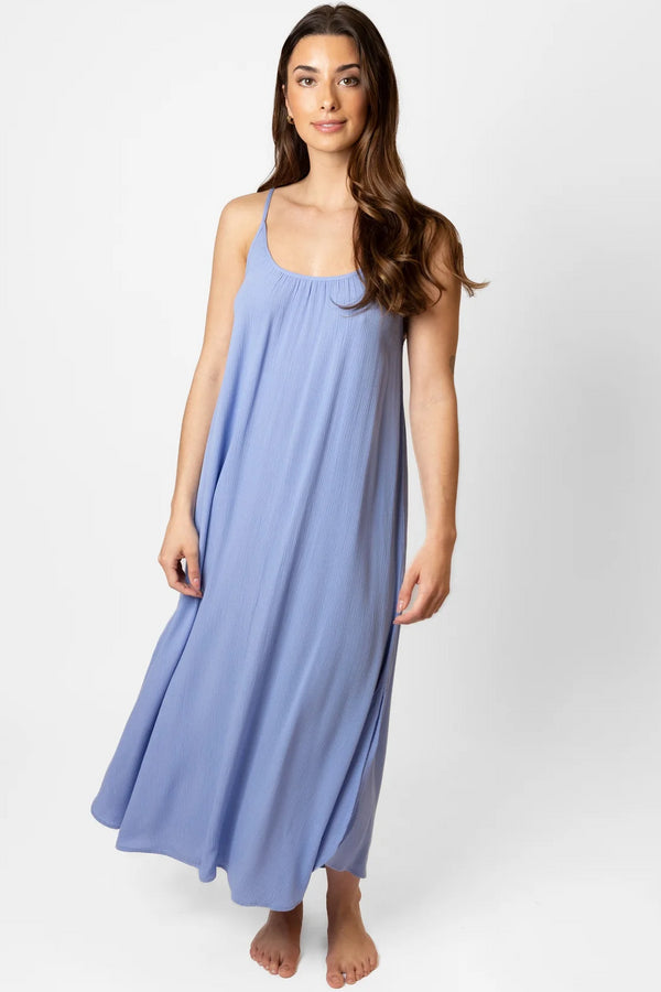 Koy Resort Miami Side Slit Strappy Midi Dress