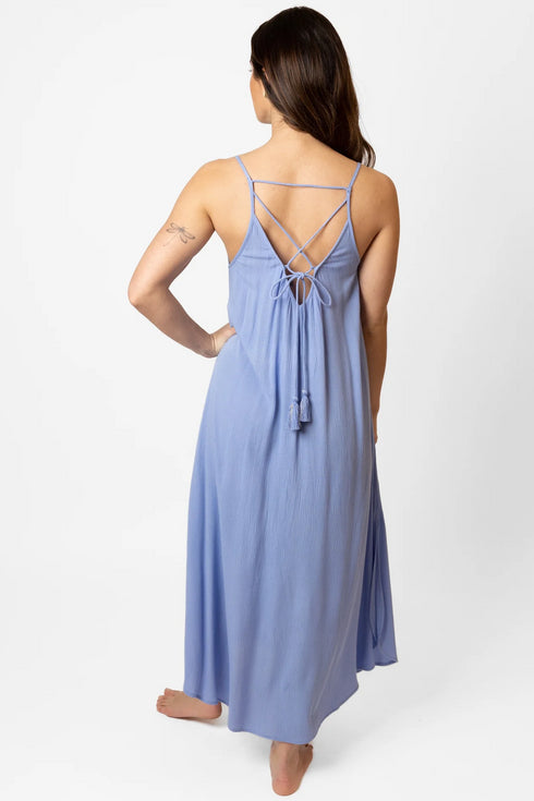 Koy Resort Miami Side Slit Strappy Midi Dress