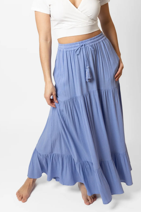 Koy Resort Miami Tiered Long Skirt