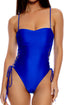 Luli Fama Cosita Buena Square Neck Laced Up One Piece