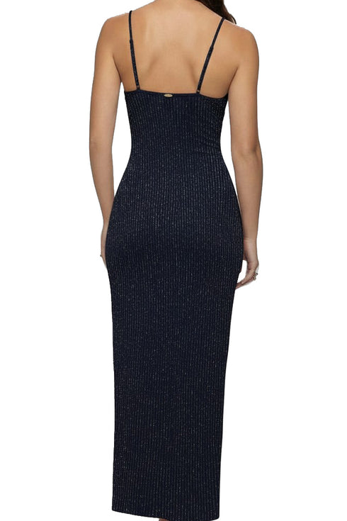 Luli Fama Cosita Buena Fitted Side Slit Maxi Dress