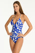 Sea Level Seascape Longline Halter One Piece