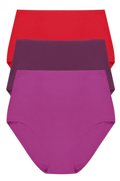 Natori Bliss Bare Cotton High Waist Brief 3-pack