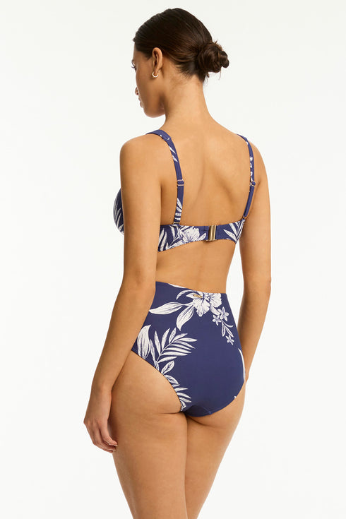 Sea Level Aloha Cross Front Multifit Bra