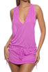 Luli Fama Paradise Check T Back Mini Dress