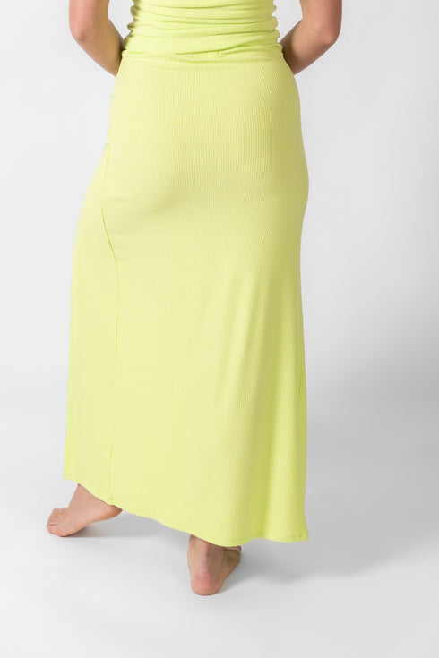 Koy Resort Laguna Rib Knotted Maxi Skirt
