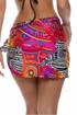 Luli Fama Wild Voltage Sarong Mini Skirt