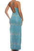 Luli Fama Tidal Shimmer Cross Back Long Dress