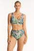 Sea Level Wildflower G Cup Cross Frt Bra