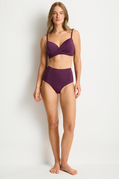 Sea Level Gathered Side High Waist Pant