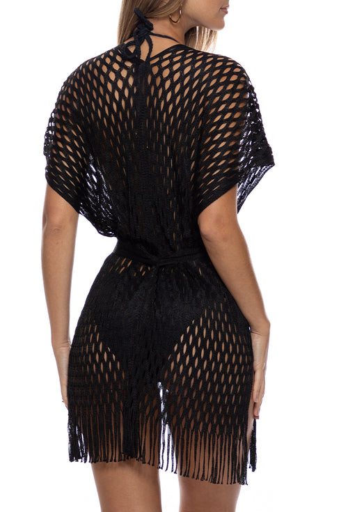 Luli Fama Caught Up Short Caftan