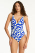 Sea Level Seascape Scoop Back Panel Line One Piece
