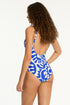 Sea Level Seascape Scoop Back Panel Line One Piece