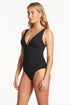Sea Level Scalloped Longline Tri One Piece