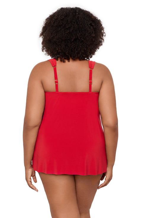 MiracleSuit Razzle Dazzle Plus Size Underwire Tankini Top