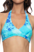 Luli Fama Aqua Dreams Cross Front Halter Top