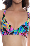 Luli Fama Neon Nights Underwire Plunge Top