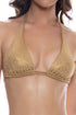 Luli Fama Golden Sunset Triangle Halter Top