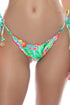 Luli Fama Carribean Fantasy Crystallized Wavy Brazilian Tie Side Ruched Back Bottom