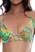 Luli Fama Sun Stones Underwire Plunge Top
