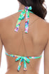 Luli Fama Carribean Fantasy Wavy Triangle Halter Top