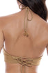 Luli Fama Golden Sunset Ring Halter Peek A Boo Top