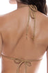 Luli Fama Golden Sunset Rings Cut Out Triangle Top
