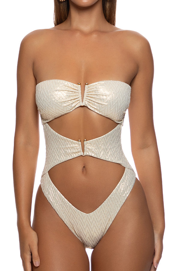 Luli Fama Liquid Voltage Cut Out One Piece