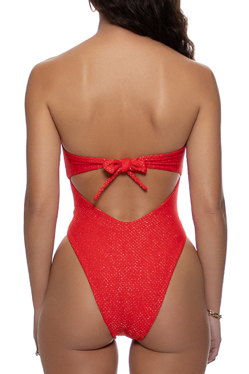 Luli Fama Sunkiss Glow Cut Out One Piece