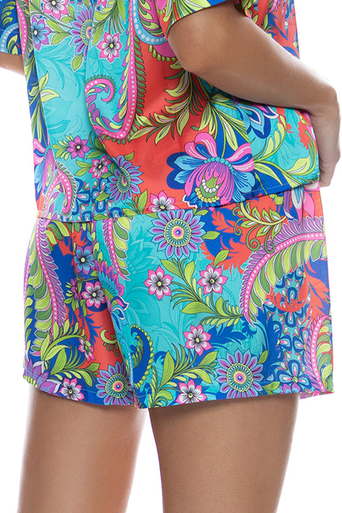 Luli Fama In The Groove Elastic Waistband Short