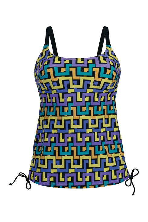 Anita Playful Geometry Yara Tankini Top
