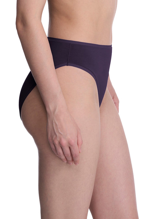 Natori Bliss Bare Cotton High Cut Brief