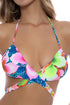 Luli Fama Tropical Illusions Reversible Crossed Front Top