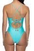 Luli Fama Cosita Buena Square Neck Laced Up One Piece