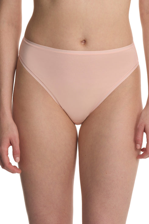 Natori Bliss Bare Cotton High Cut Brief