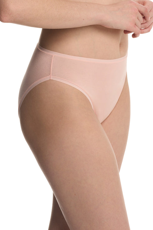 Natori Bliss Bare Cotton High Cut Brief