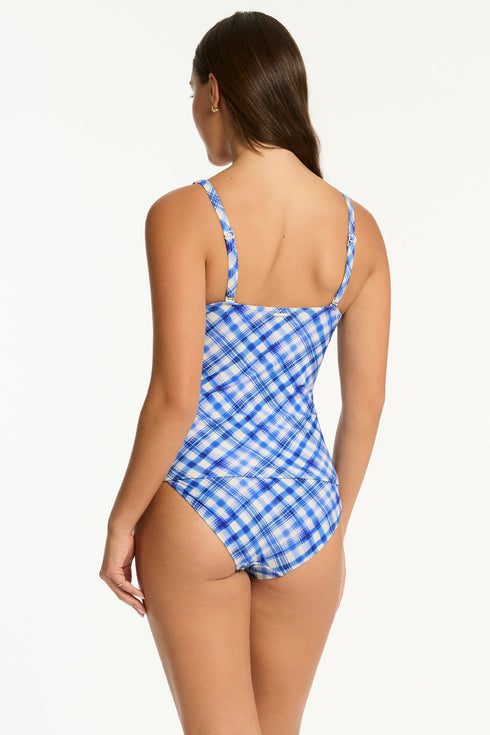 Sea Level Somerset Cross Front Tankini Top