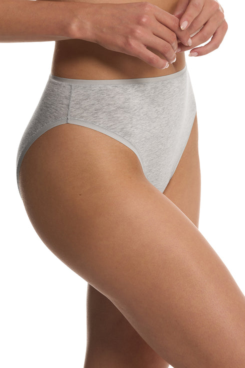 Natori Bliss Bare Cotton High Cut Brief