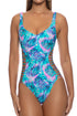 Luli Fama Enchanted Mirage Strappy Cut Out One Piece