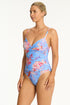 Sea Level Indochine Cross Front Scoop Back One Piece
