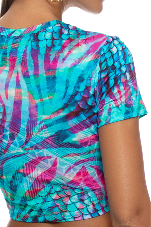 Luli Fama Enchanted Mirage Crop Top