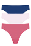 Natori Bliss Bare Cotton Thong 3-pack