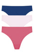 Natori Bliss Bare Cotton Thong 3-pack