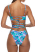 Luli Fama Enchanted Mirage Strappy Cut Out One Piece