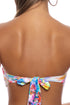 Luli Fama Underwater Dreaming Ruched Free Form Bandeau Top