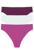 Natori Bliss Bare Cotton Thong 3-pack