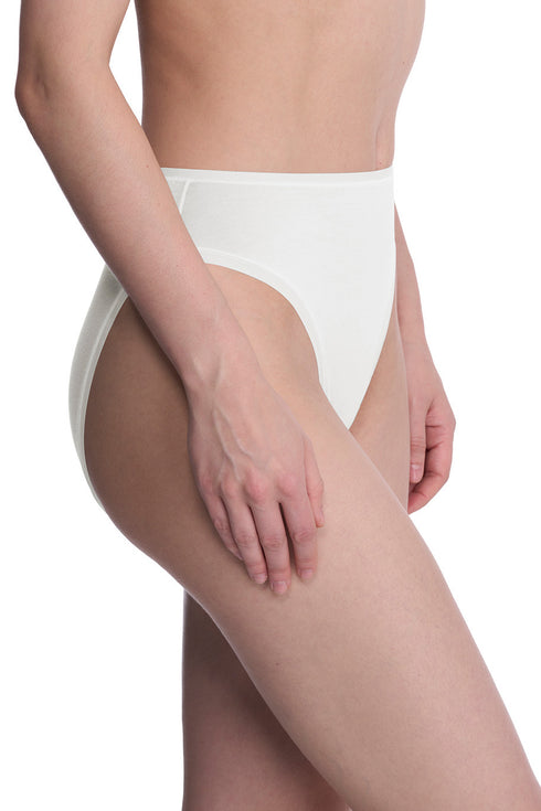 Natori Bliss Bare Cotton High Cut Brief