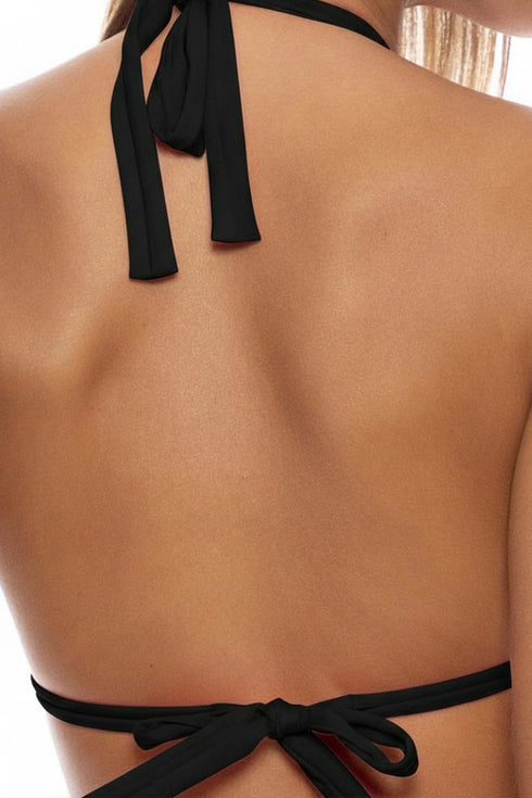 Luli Fama Edgy Muse Ring Triangle Halter Top