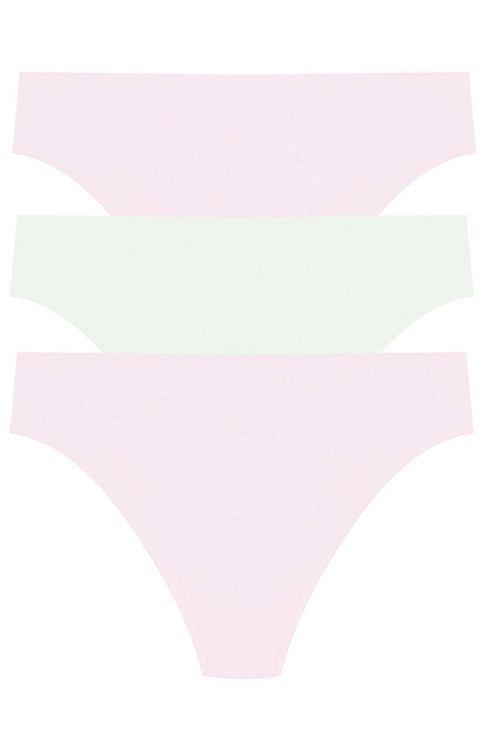 Natori Bliss Bare Cotton Thong 3-pack