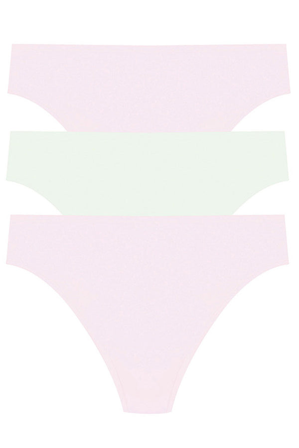 Natori Bliss Bare Cotton Thong 3-pack